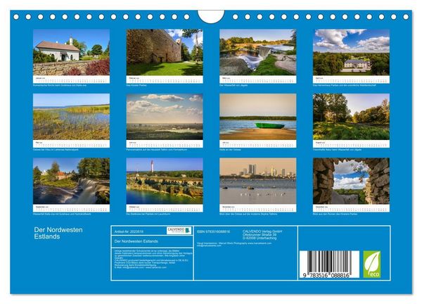 Produktbild: Der Nordwesten Estlands (Wandkalender 2026 DIN A4 quer), CALVENDO Monatskalender