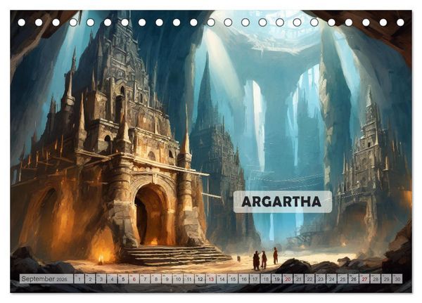 Produktbild: Sagenhafte Orte und Mythen (Tischkalender 2026 DIN A5 quer), CALVENDO Monatskalender