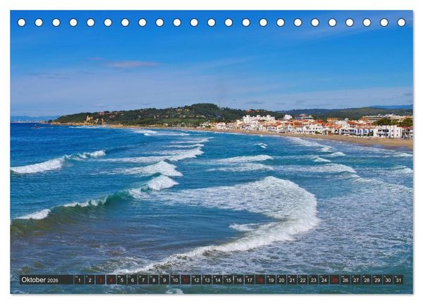 Produktbild: Costa de Ponent - Unterwegs zwischen Barcelona und Tarragona (Tischkalender 2026 DIN A5 quer), CALVENDO Monatskalender
