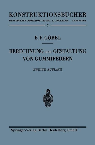 Produktbild: Berechnung und Gestaltung von Gummifedern