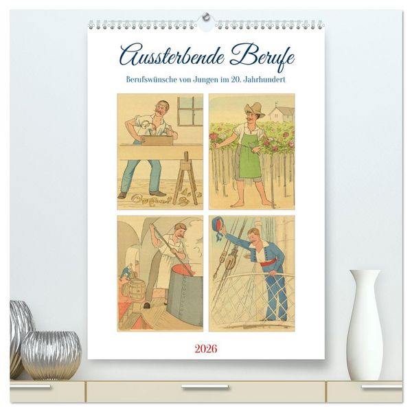 Produktbild: Aussterbende Berufe (hochwertiger Premium Wandkalender 2026 DIN A2 hoch), Kunstdruck in Hochglanz