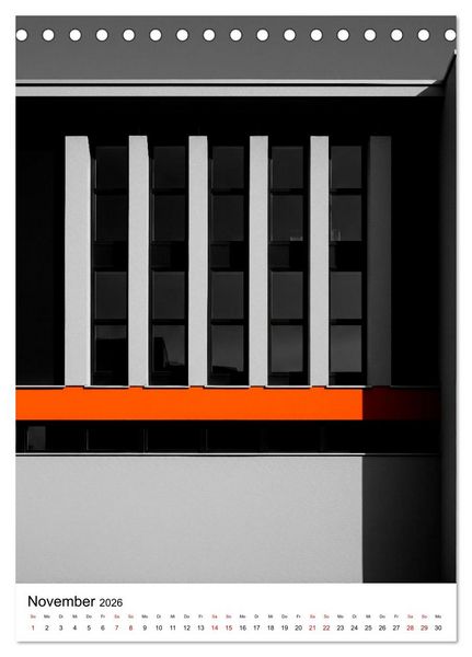 Produktbild: Fassaden-Architektur im Stil des BAUHAUS (Tischkalender 2026 DIN A5 hoch), CALVENDO Monatskalender