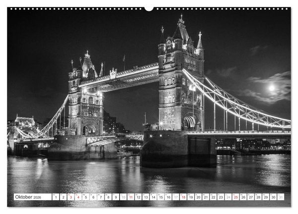 Produktbild: London Stadt an der Themse (Wandkalender 2026 DIN A2 quer), CALVENDO Monatskalender