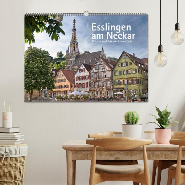 Produktbild: Esslingen am Neckar. Ein- und Ausblicke von Andreas Voigt (Wandkalender 2026 DIN A2 quer), CALVENDO Monatskalender