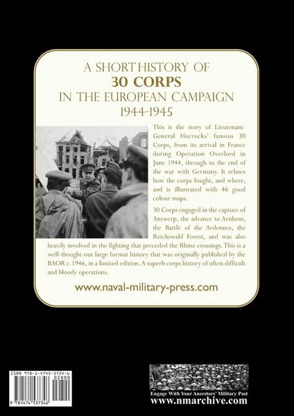 Produktbild: A History Of 30 Corps in The European Campaign 1944-1945