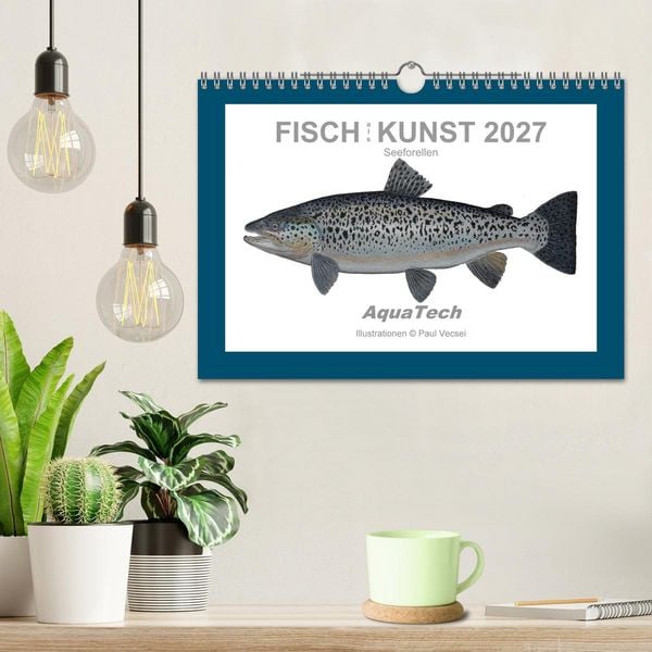 Produktbild: Fisch als Kunst 2027: Seeforellen (Wandkalender 2027 DIN A4 quer), CALVENDO Monatskalender