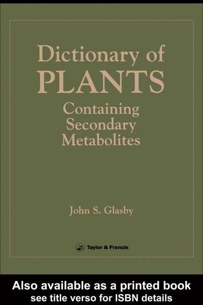 Produktbild: Directory Of Plants Containing Secondary Metabolites