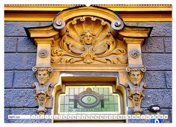 Produktbild: Jugendstil in Riga - Schmuckst&uuml;cke der lettischen Hauptstadt (Wandkalender 2026 DIN A2 quer), CALVENDO Monatskalender