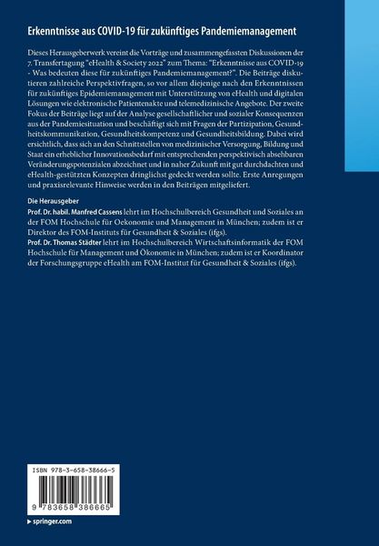 Produktbild: Erkenntnisse aus COVID-19 f&uuml;r zuk&uuml;nftiges Pandemiemanagement