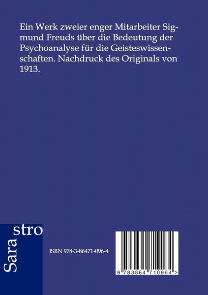 Produktbild: Die Bedeutung der Psychoanalyse f&uuml;r die Geisteswissenschaften