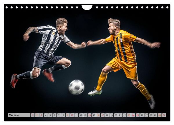 Produktbild: Fussball - Zweikampf (Wandkalender 2026 DIN A4 quer), CALVENDO Monatskalender