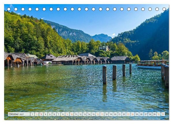 Produktbild: Berchtesgadener Land - Welt der Berge und Seen (Tischkalender 2027 DIN A5 quer), CALVENDO Monatskalender