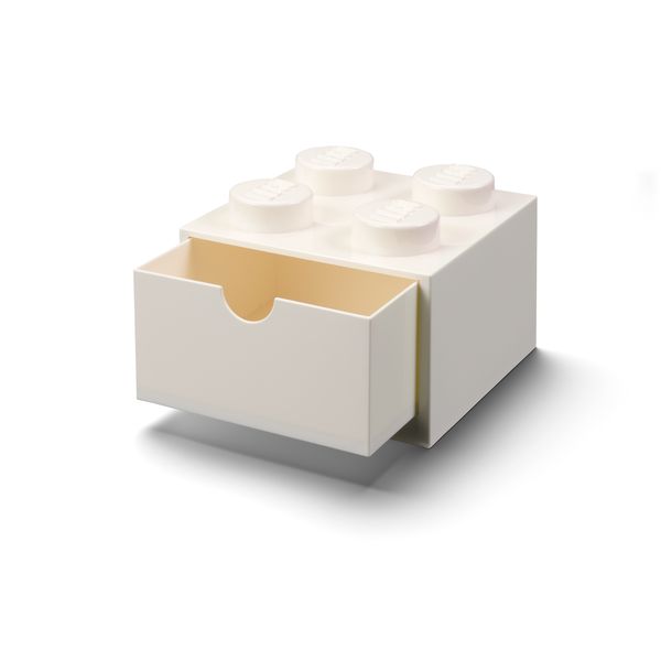 Produktbild: LEGO&reg; Schubladenelement 4 Noppen Wei&szlig;