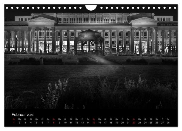 Produktbild: Stuttgart bei Nacht (Wandkalender 2026 DIN A4 quer), CALVENDO Monatskalender
