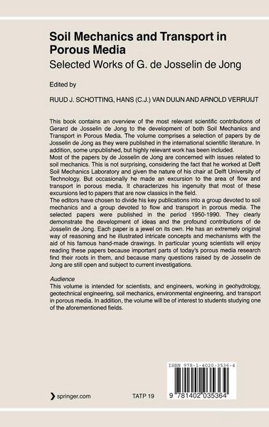 Produktbild: Soil Mechanics and Transport in Porous Media