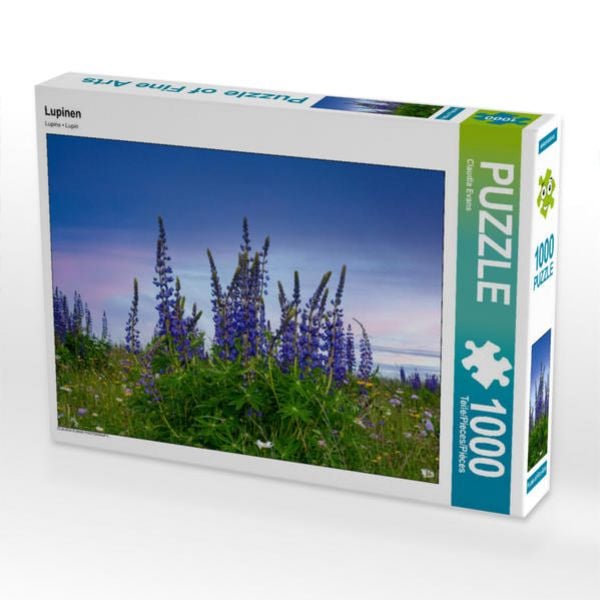 CALVENDO Puzzle Lupinen | 1000 Teile Lege-Größe 64x48cm Foto-Puzzle für glückliche Stunden