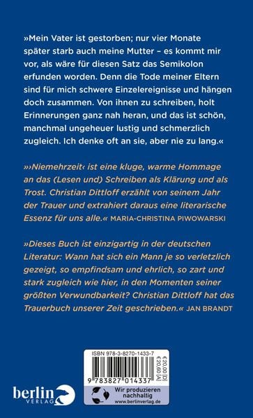 Produktbild: Niemehrzeit