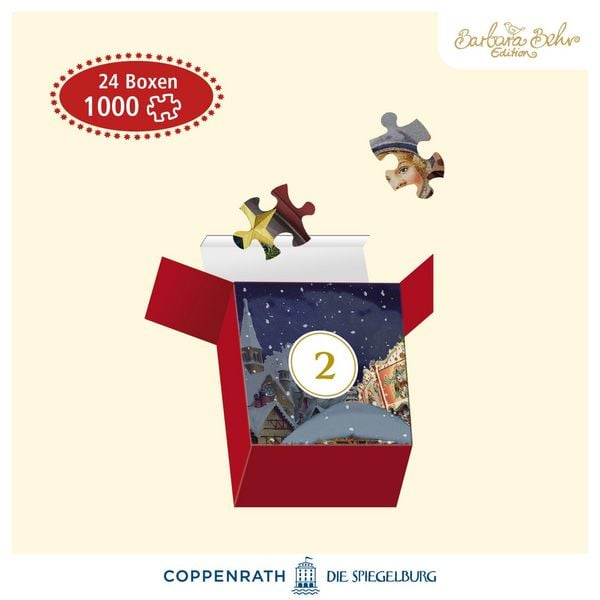Produktbild: Puzzle-Adventskalender &ndash; Nostalgischer Weihnachtsladen