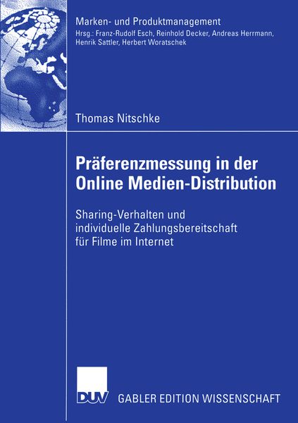 Produktbild: Pr&auml;ferenzmessung in der Online Medien-Distribution