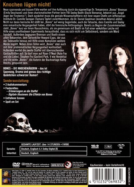 Produktbild: Bones - Season 2 [6 DVDs]