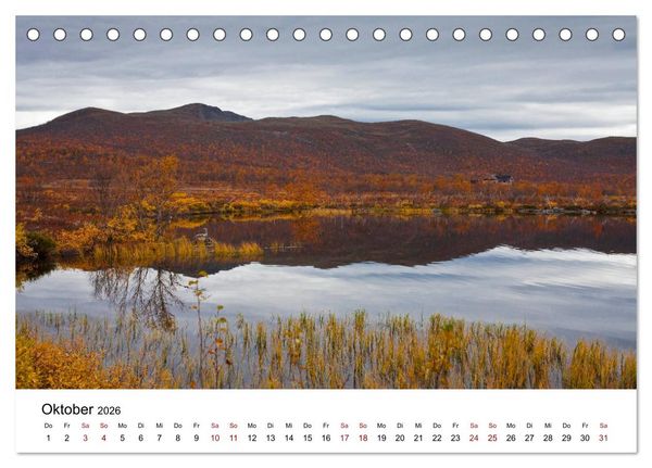 Produktbild: Skandinavien - Hoch im Norden (Tischkalender 2026 DIN A5 quer), CALVENDO Monatskalender