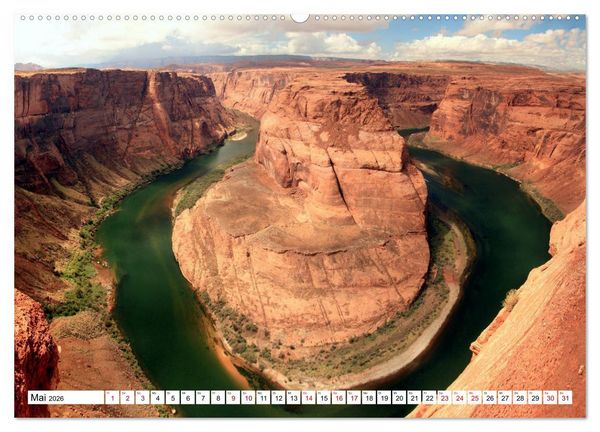 Produktbild: Glanzlichter der USA (hochwertiger Premium Wandkalender 2026 DIN A2 quer), Kunstdruck in Hochglanz