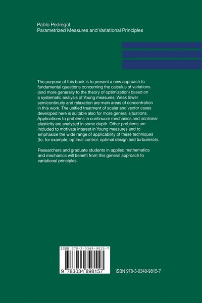 Produktbild: Parametrized Measures and Variational Principles