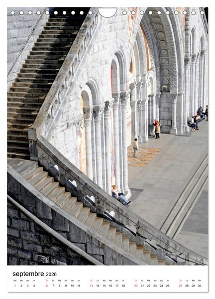Produktbild: LOURDES Patrimoine (Calendrier mural 2026 DIN A4 horizontal), CALVENDO calendrier mensuel
