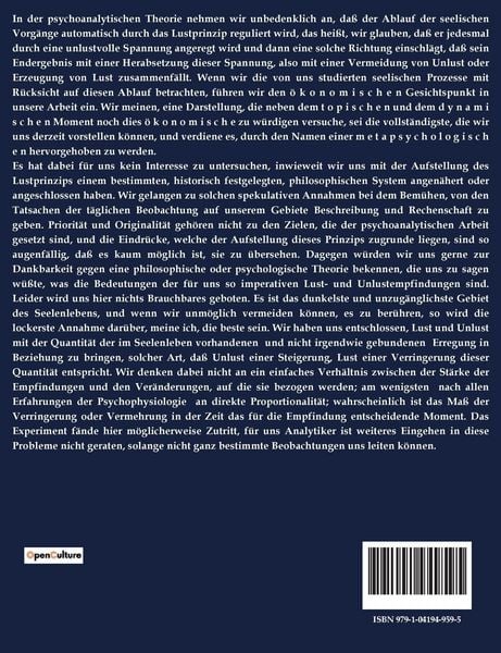 Produktbild: Jenseits des Lustprinzips