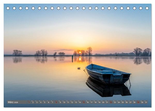 Produktbild: Naturlandschaft Elbe - Im Wechsel der Jahreszeiten (Tischkalender 2026 DIN A5 quer), CALVENDO Monatskalender
