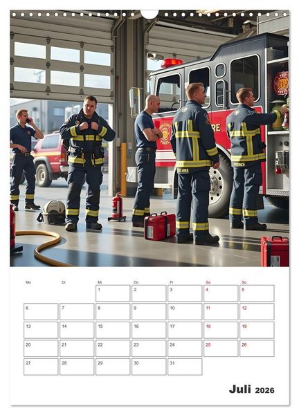 Produktbild: Heldentum im Einsatz - Ein Jahr mit den Lebensrettern (Wandkalender 2026 DIN A3 hoch), CALVENDO Monatskalender
