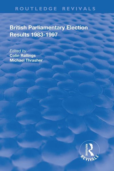 Produktbild: British Parliamentary Election Results 1983-1997