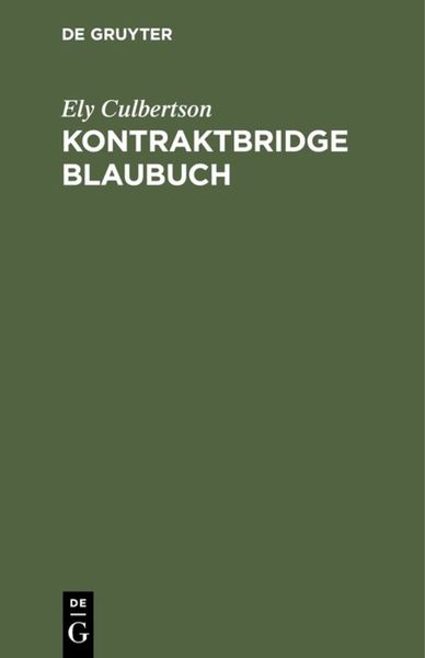 Produktbild: Kontraktbridge Blaubuch