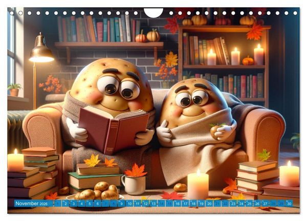 Produktbild: Couch Potatoes: Ein Jahr voll Komfort und Spa&szlig; (Wandkalender 2026 DIN A4 quer), CALVENDO Monatskalender