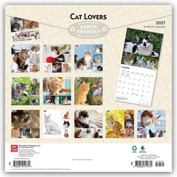 Produktbild: Cat Lovers &ndash; Katzenliebhaber 2027 &ndash; 16-Monatskalender