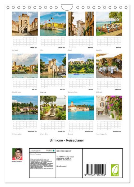 Produktbild: Sirmione - Reiseplaner (Wandkalender 2026 DIN A4 hoch), CALVENDO Monatskalender