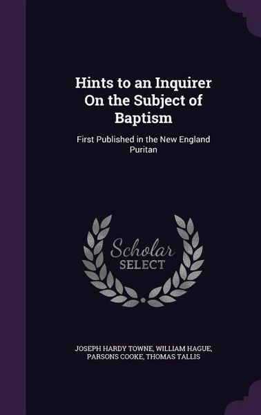 Produktbild: Hints to an Inquirer On the Subject of Baptism