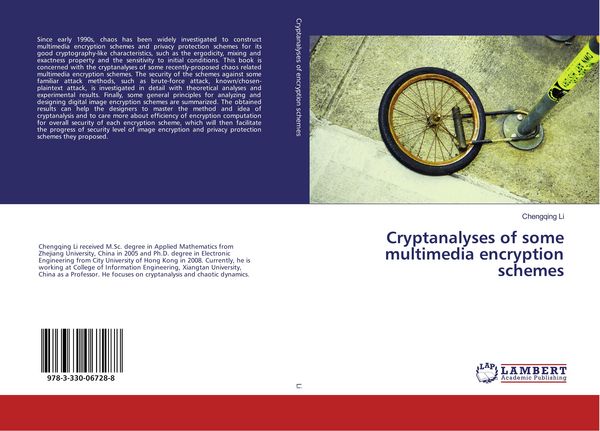 Produktbild: Cryptanalyses of some multimedia encryption schemes