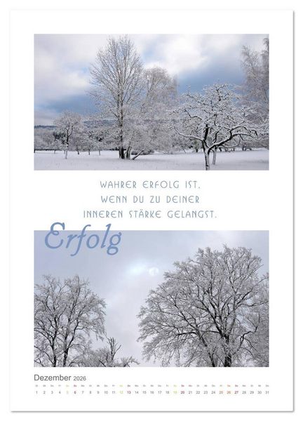 Produktbild: Quellen der Inspiration (Wandkalender 2026 DIN A3 hoch), CALVENDO Monatskalender