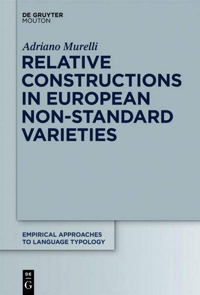 Produktbild: Relative Constructions in European Non-Standard Varieties