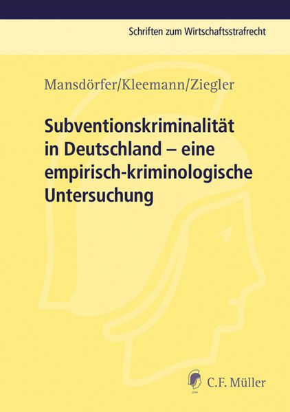 Produktbild: Subventionskriminalit&auml;t in Deutschland