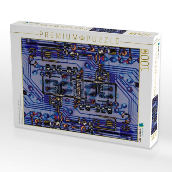Produktbild: CALVENDO Puzzle Eine Leiterplatte oder winterlicher Stadtplan. | 1000 Teile Lege-Gr&ouml;&szlig;e 64x48cm Foto-Puzzle f&uuml;r gl&uuml;ckliche Stunden