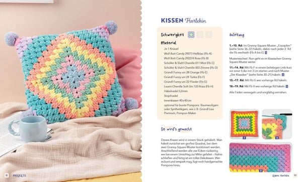 Produktbild: Granny Squares &ndash; soft und cosy h&auml;keln mit @elealindadesign