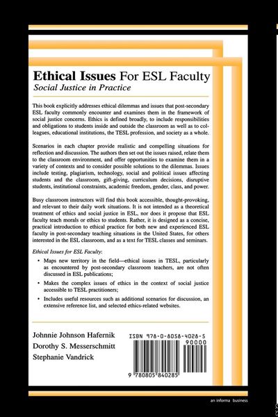 Produktbild: Ethical Issues for Esl Faculty
