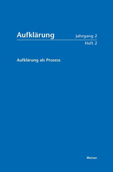 Produktbild: Aufkl&auml;rung, Band 2/2: Aufkl&auml;rung als Prozess