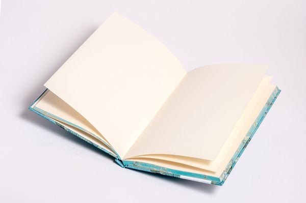 Produktbild: Notizbuch Echtleinen Van Gogh Bl&uuml;hende Mandelzweige