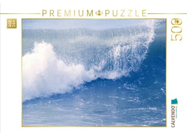 CALVENDO Puzzle Die blaue Welle | 500 Teile Lege-Größe 48 × 36 cm Foto-Puzzle für Erwachsene