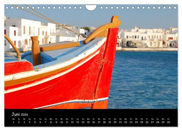 Produktbild: Mykonos - Stille Ecken (Wandkalender 2026 DIN A4 quer), CALVENDO Monatskalender