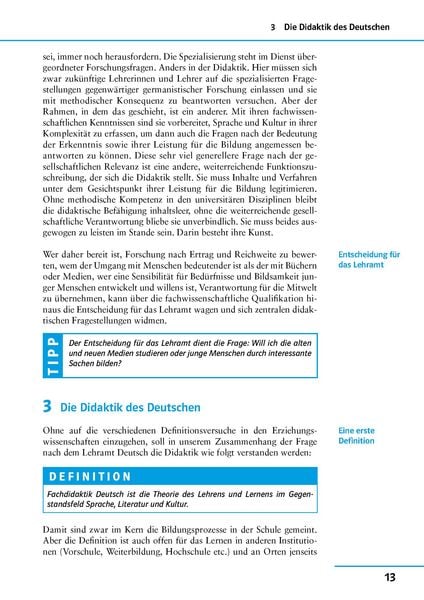 Produktbild: Uni-Wissen Germanistik / Grundkurs Lehramt Deutsch