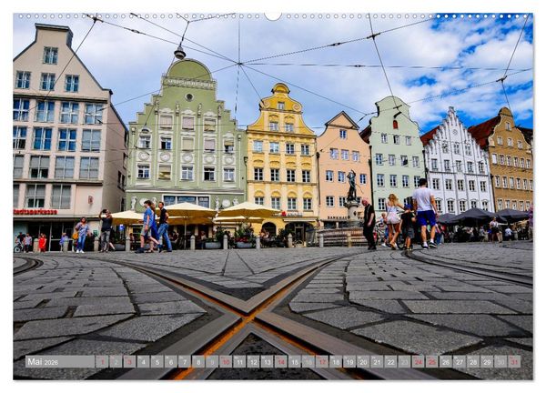 Produktbild: Augsburg und Umgebung (hochwertiger Premium Wandkalender 2026 DIN A2 quer), Kunstdruck in Hochglanz